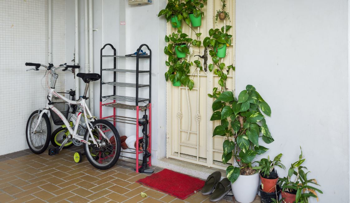 hausflur-mit-fahrrad