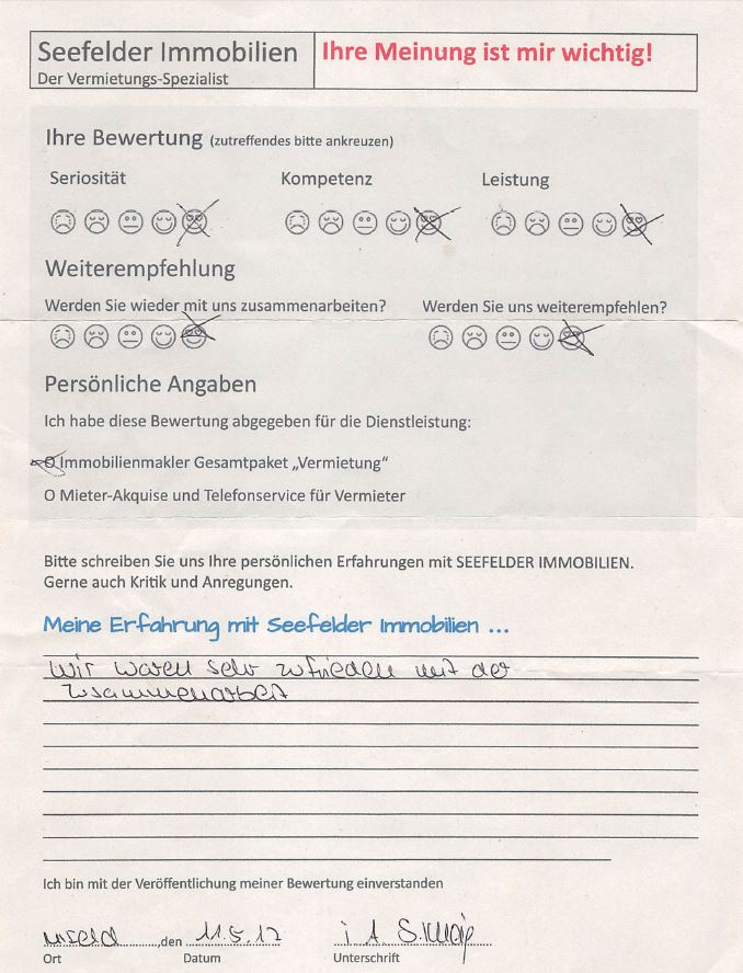 Referenz ohne Absender